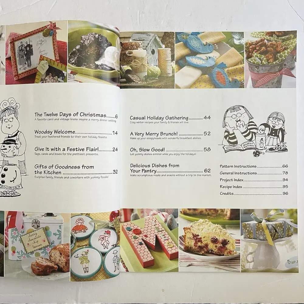 Set Christmas Gooseberry Patch Books Recipes Decorating Festive Projects